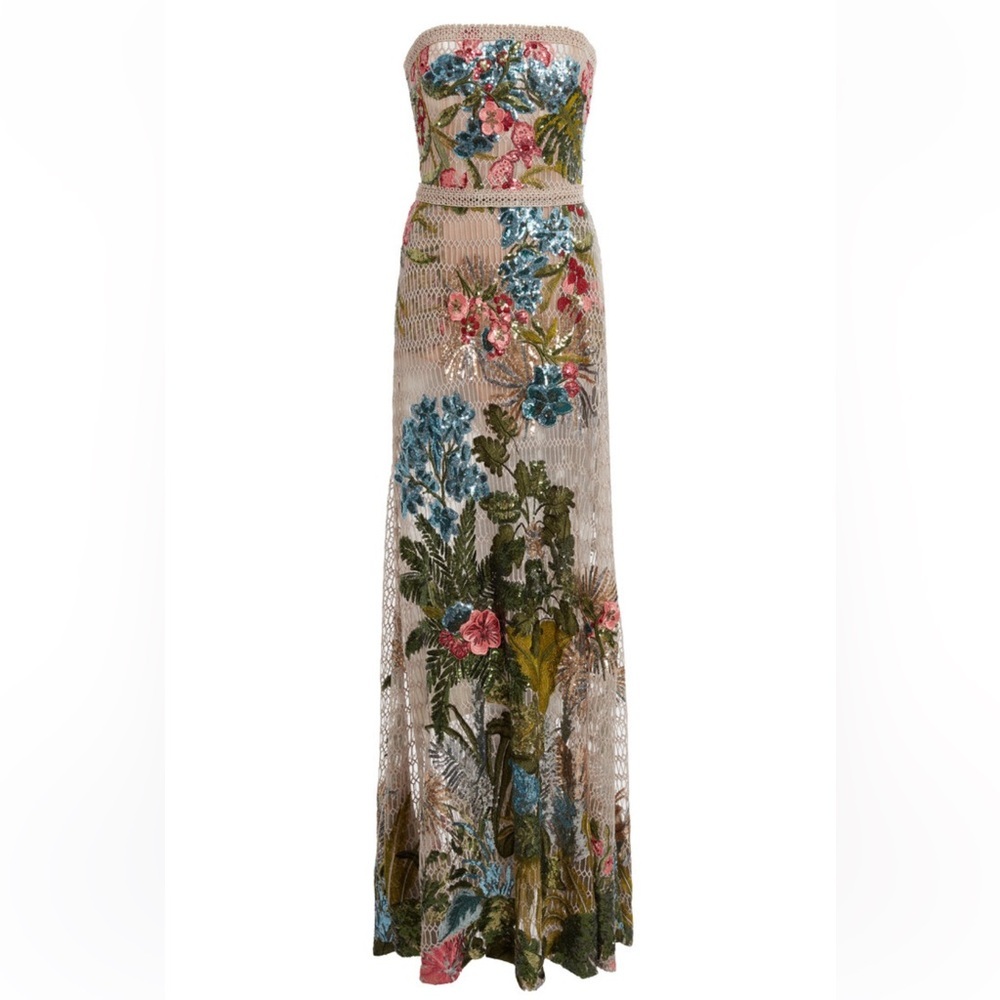 Elie Saab SS25 floral sequin gown - Picture 2 of 11